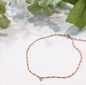 TAI Orange Enamel Anklet